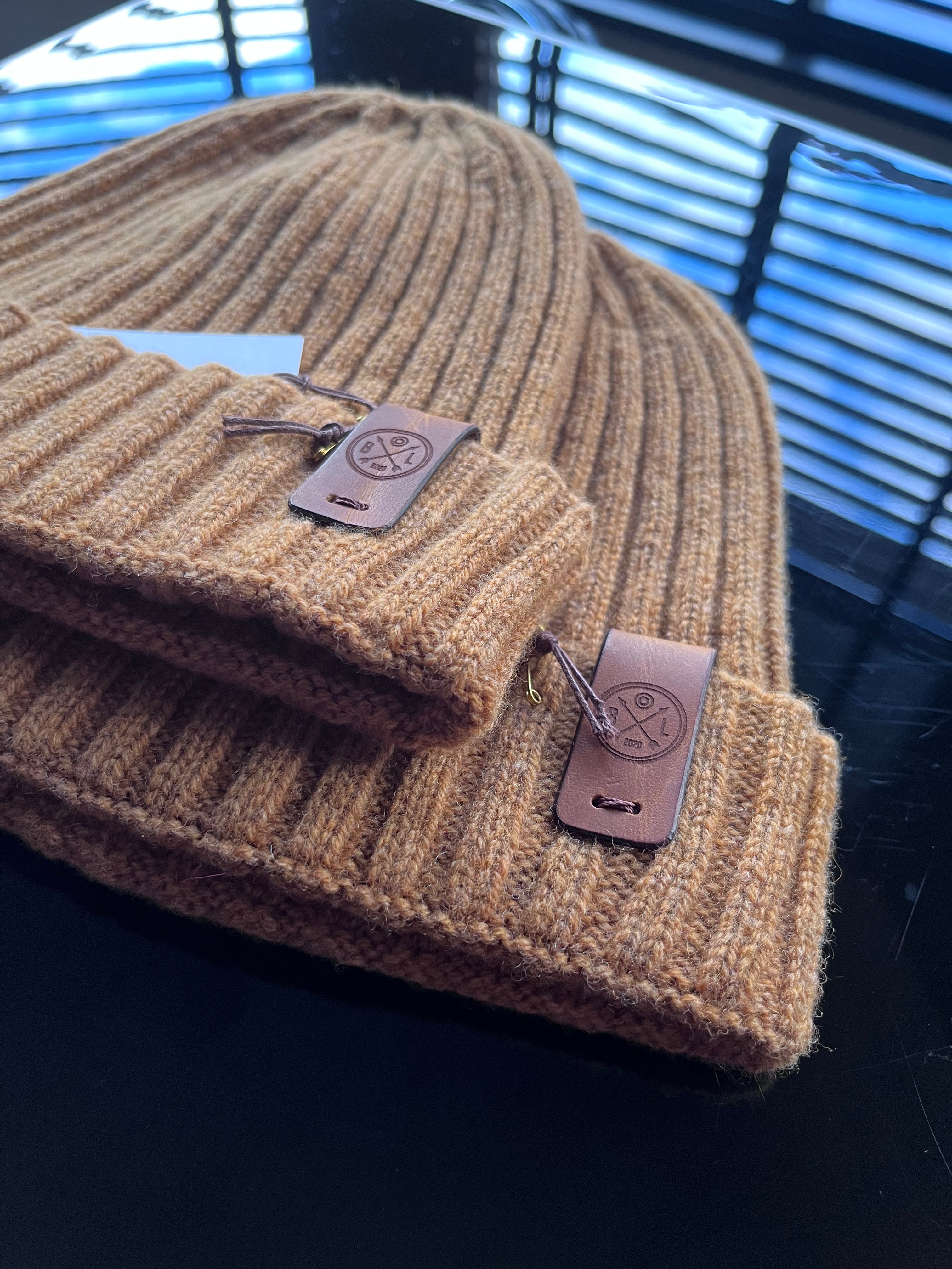 Unisex Bowland Merino Wool Fisherman's Beanie | Mustard