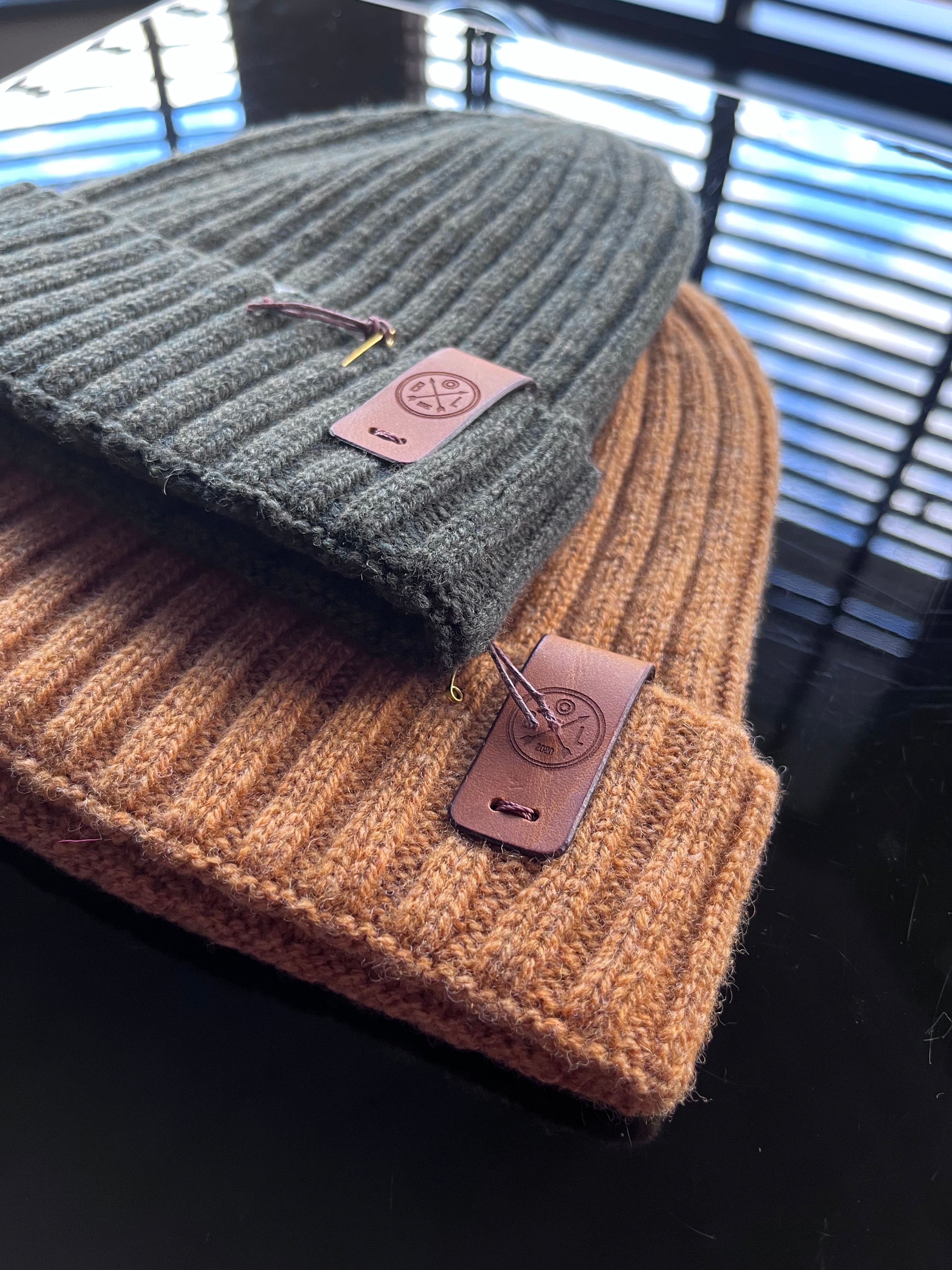 Unisex Bowland Merino Wool Fisherman's Beanie | Mustard