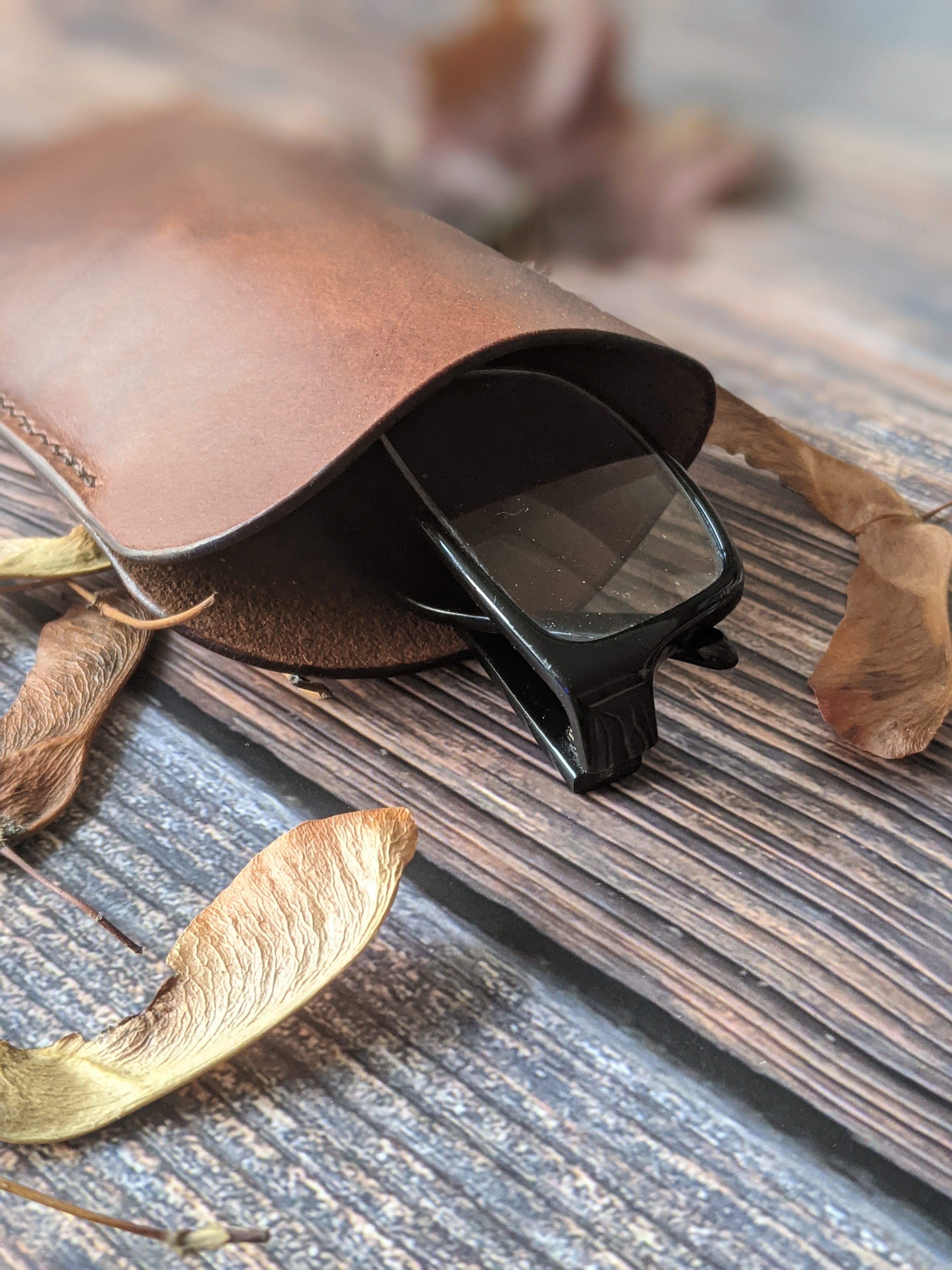 Mitton Handmade Leather Glasses Case