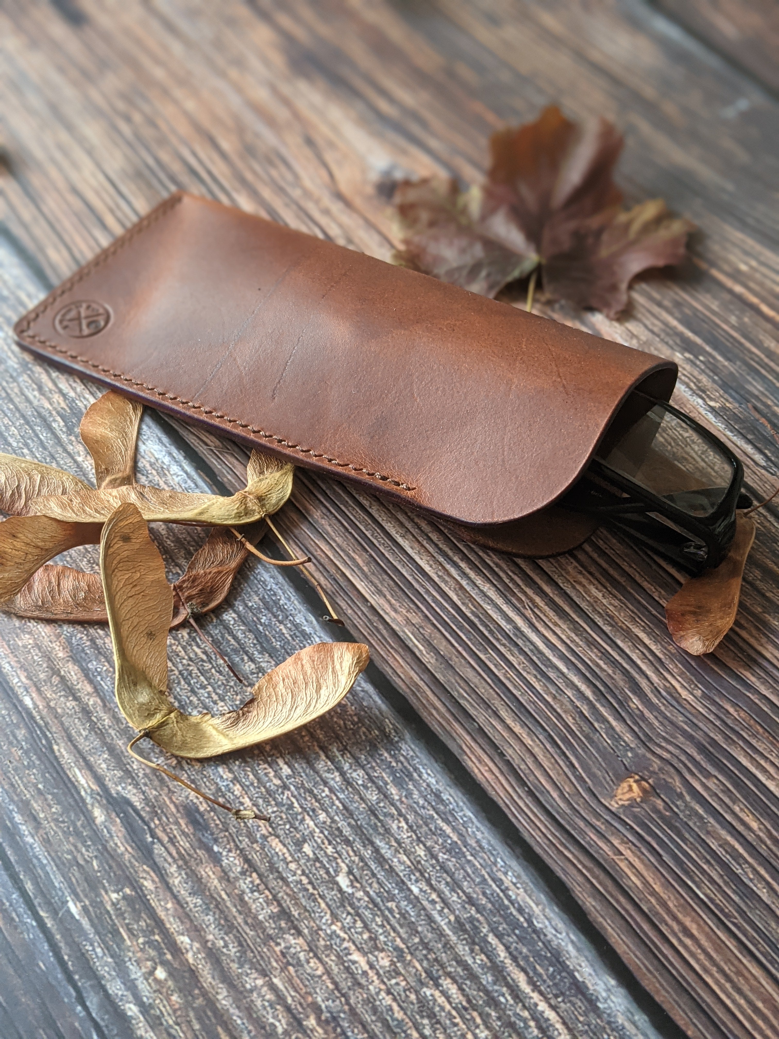 Mitton Handmade Leather Glasses Case