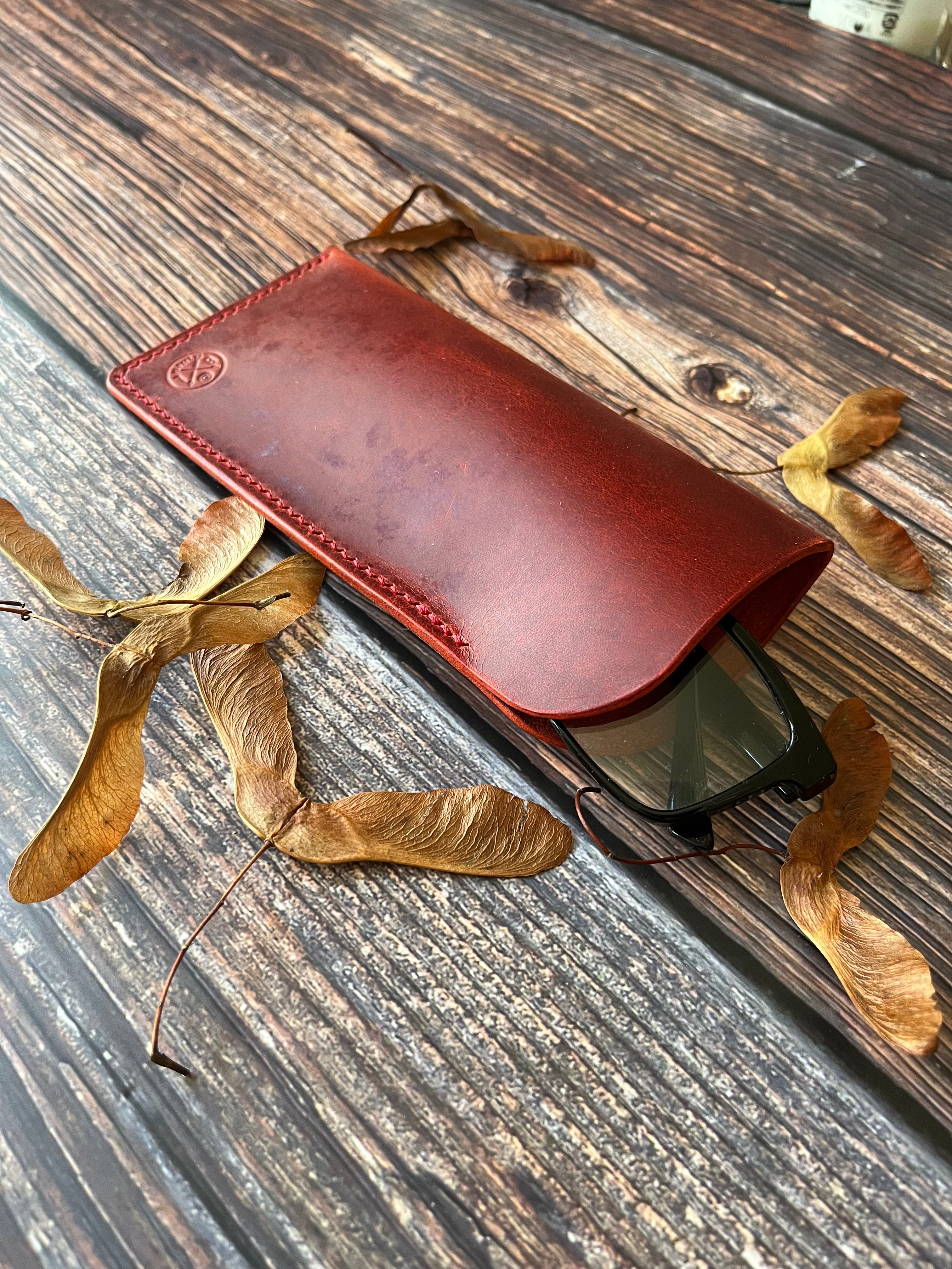 Mitton Handmade Leather Glasses Case