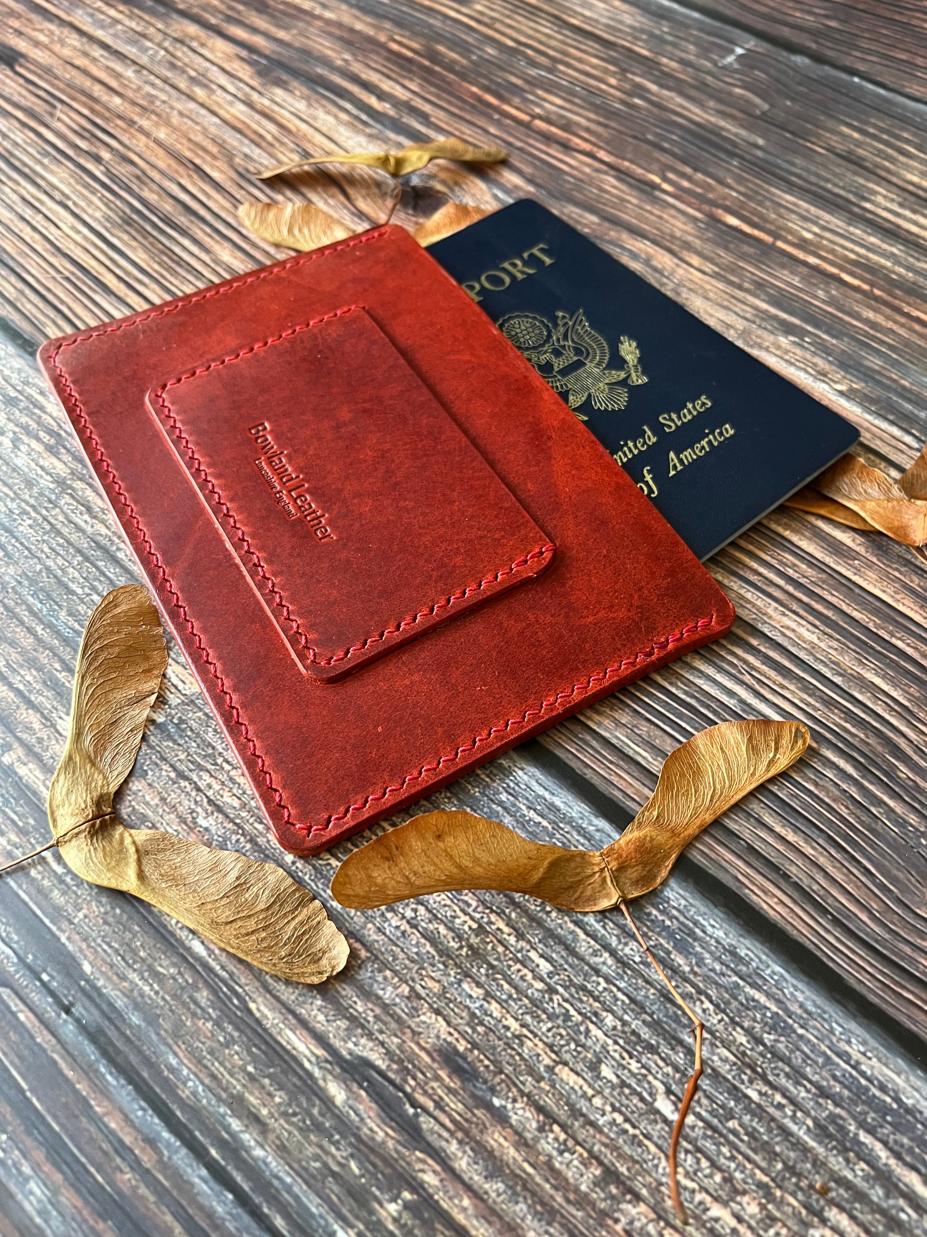 “Parlick” Leather Passport and Travel Documents Sleeve.