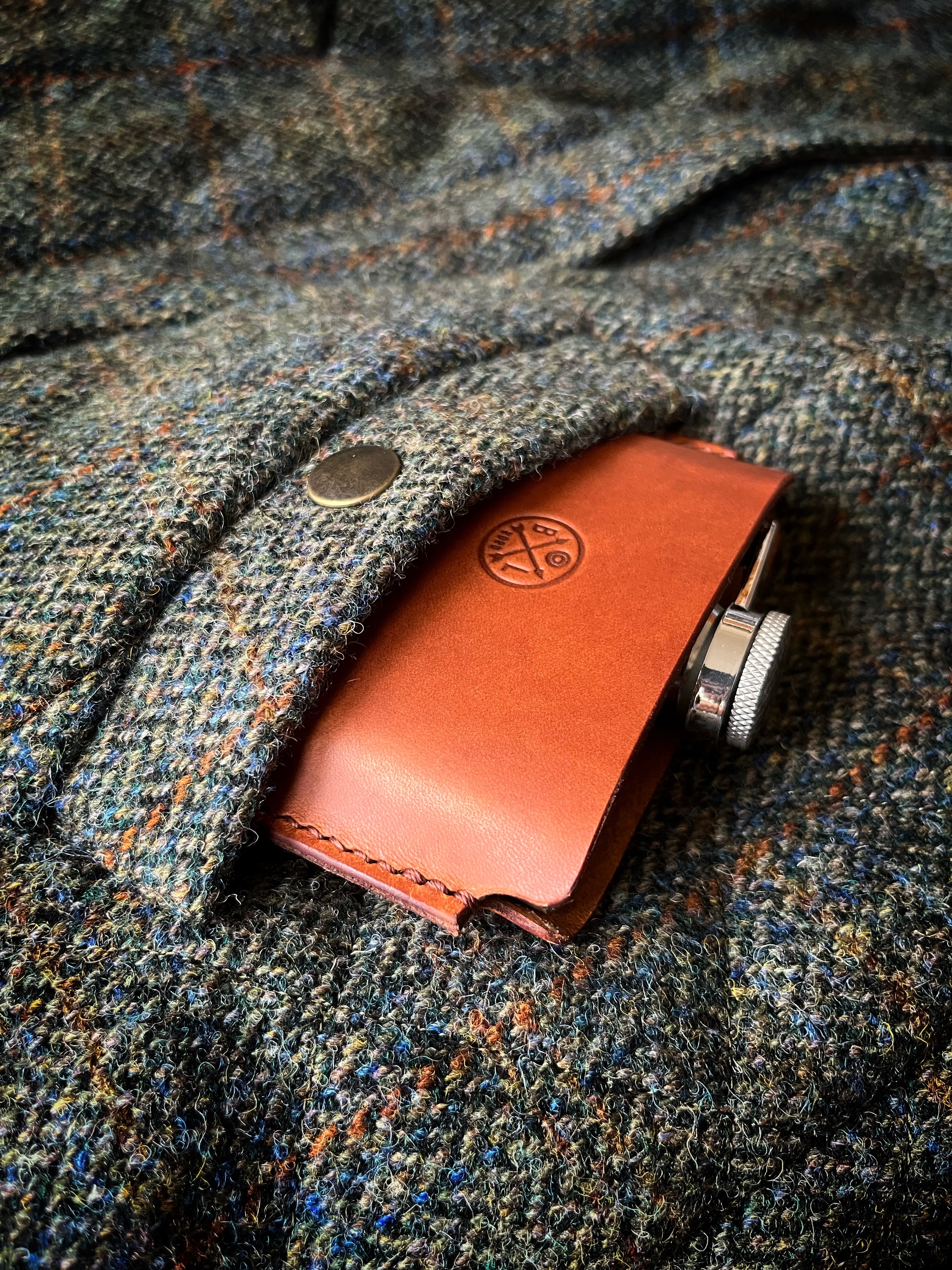 The Ridge 6oz Leather Hipflask