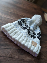 Load image into Gallery viewer, Bowland Nordic Style White Bobble Beanie
