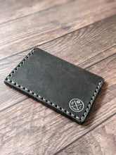 Load image into Gallery viewer, &quot;Slaidburn&quot; Handmade Leather Minimalist Wallet/Cardholder in Elephant Grey Lyveden English Leather. (LIMITED EDITION)
