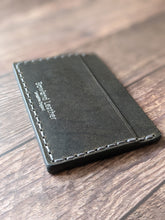 Load image into Gallery viewer, &quot;Slaidburn&quot; Handmade Leather Minimalist Wallet/Cardholder in Elephant Grey Lyveden English Leather. (LIMITED EDITION)
