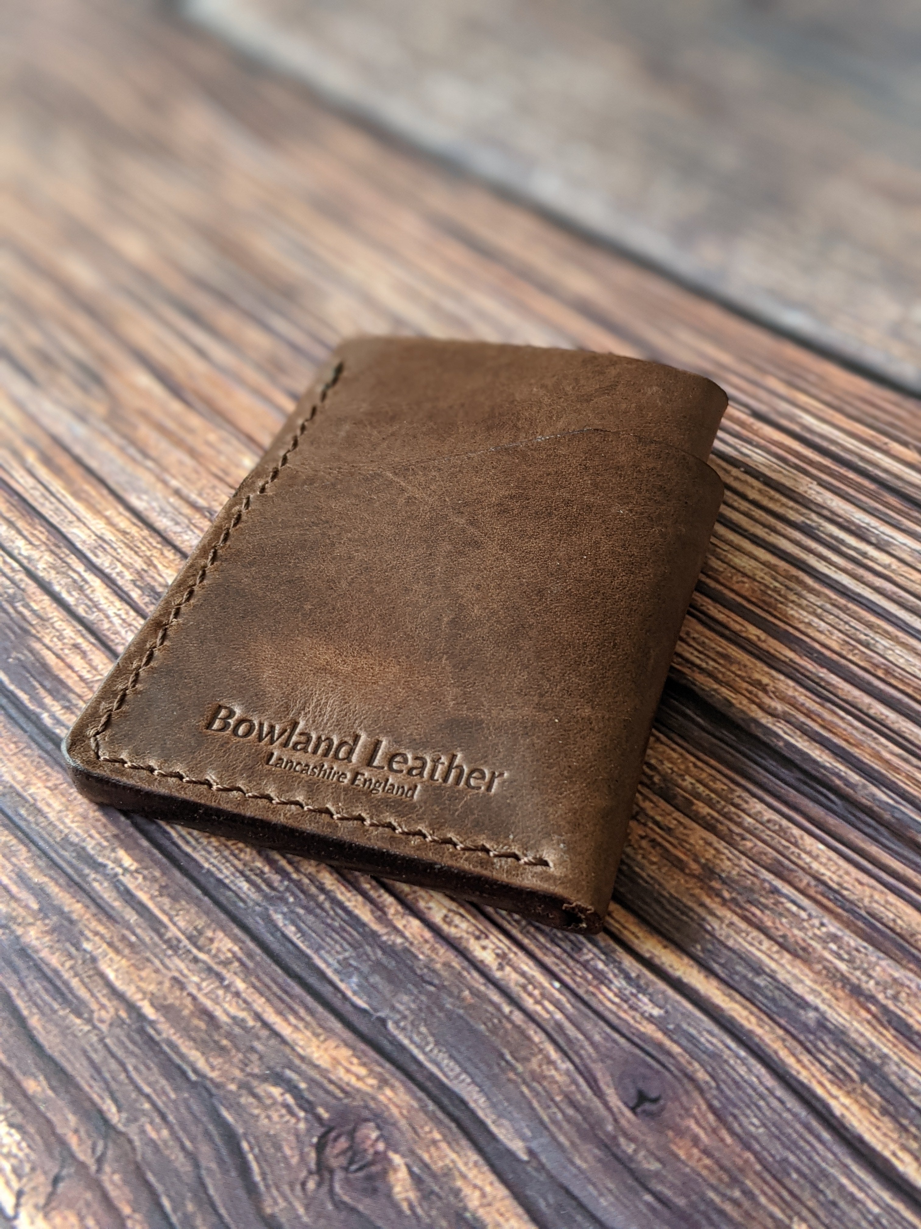 "Altham" Handmade Leather Minimalist Wallet/Cardholder