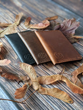 Load image into Gallery viewer, &quot;Newton&quot; Handmade Leather Card Slip
