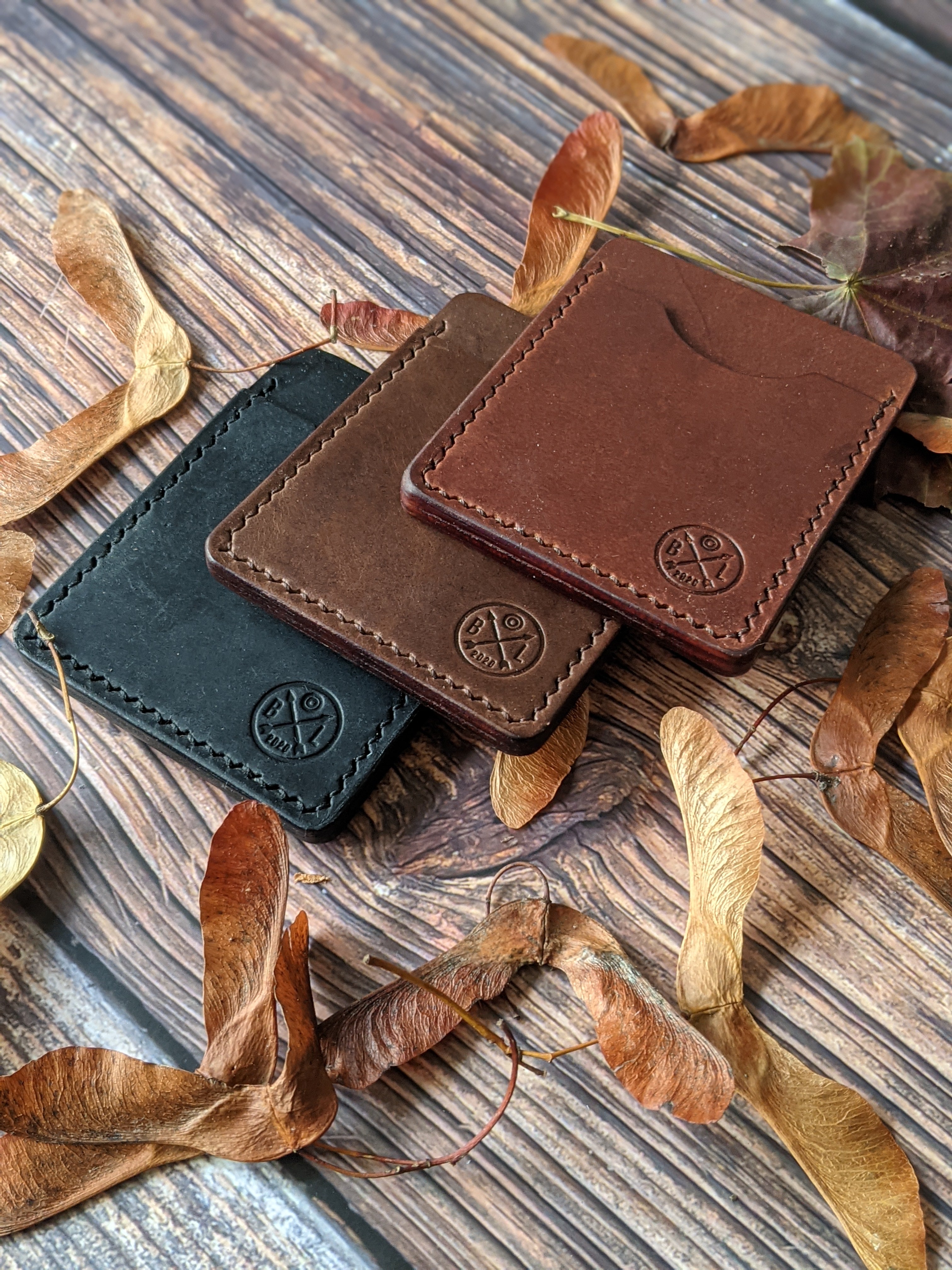 "Arden" Handmade Leather Minimalist Wallet/Cardholder