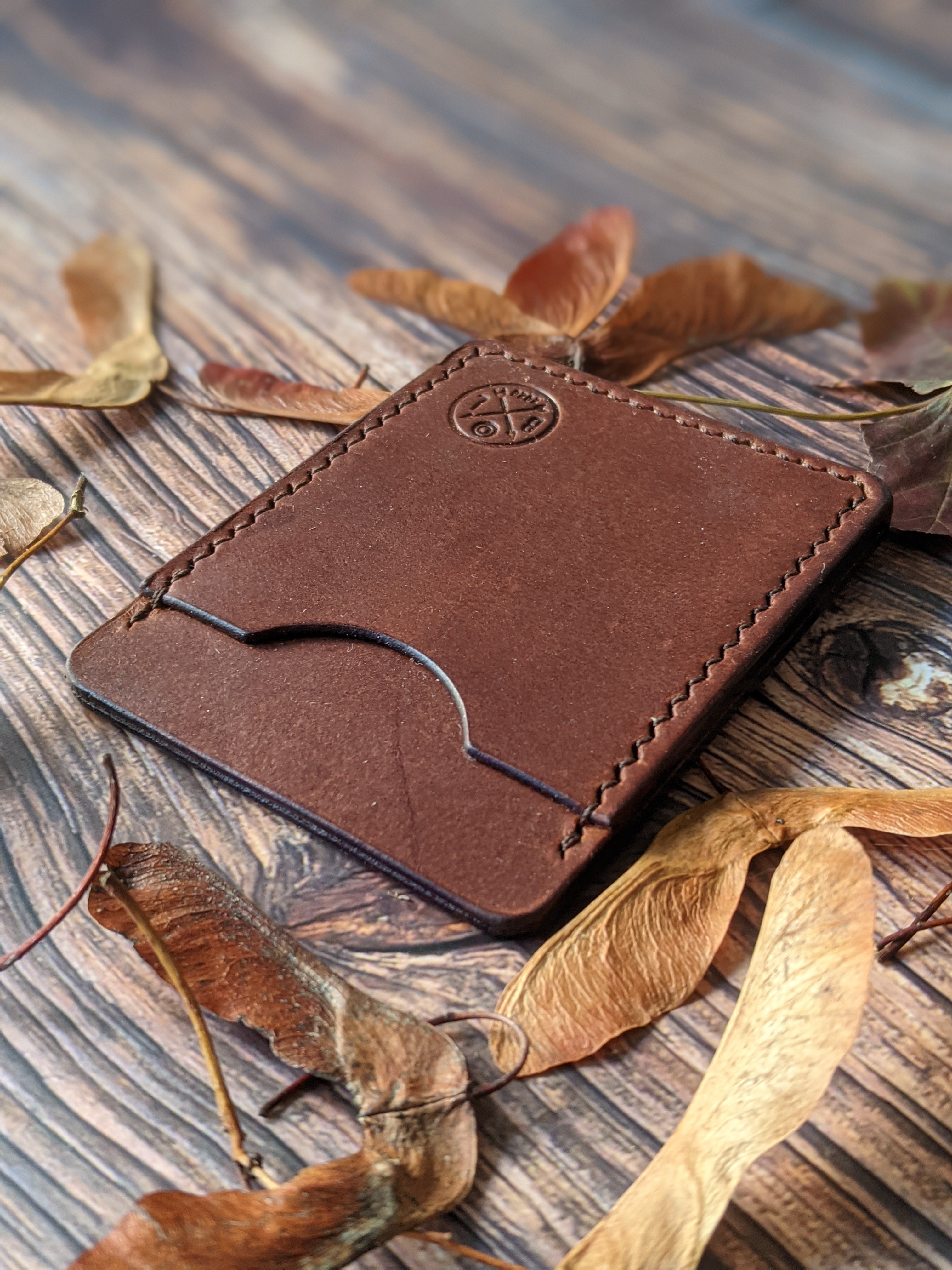 "Arden" Handmade Leather Minimalist Wallet/Cardholder
