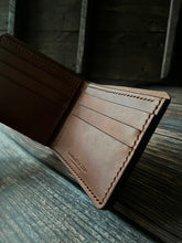 Load image into Gallery viewer, &quot;Whitewell&quot; Handmade Bifold Leather Wallet
