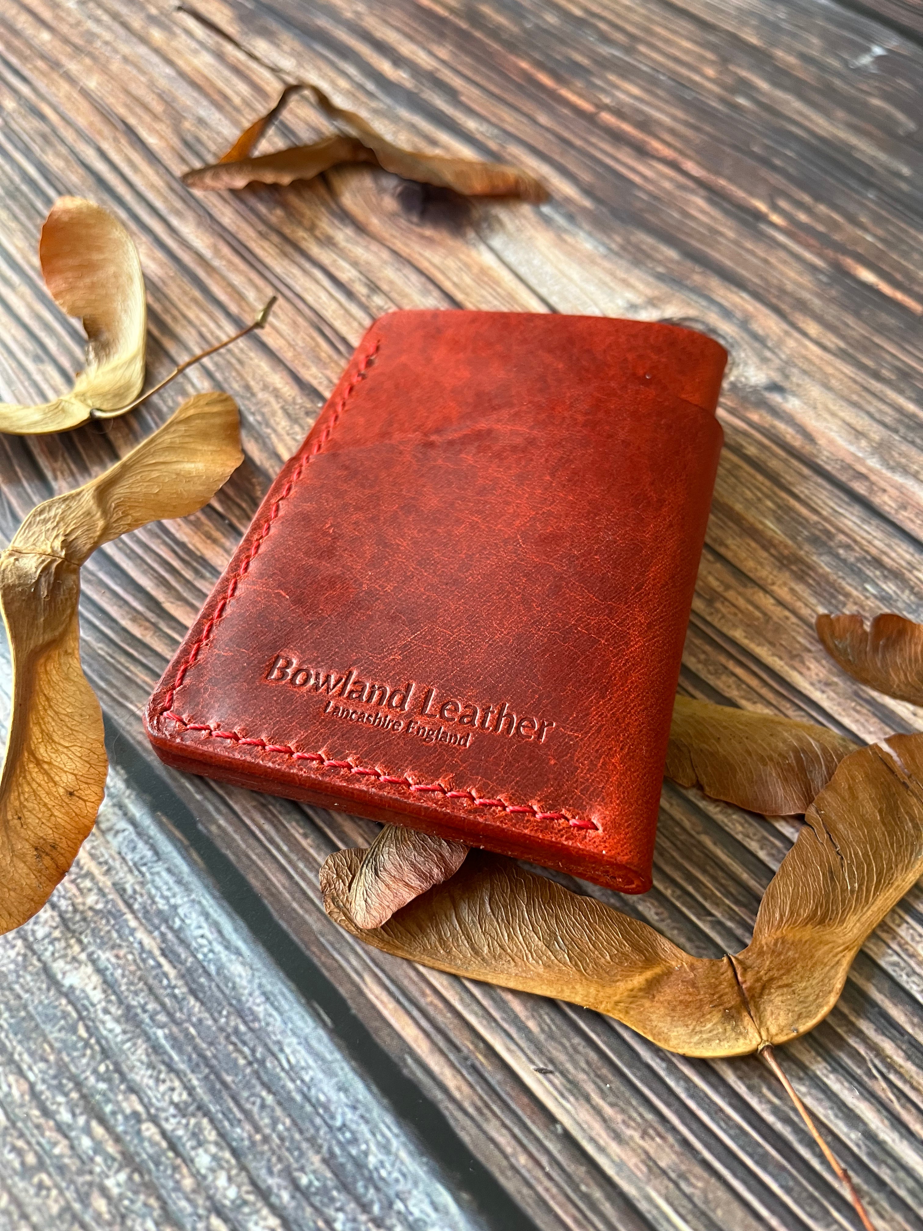 "Altham" Handmade Leather Minimalist Wallet/Cardholder