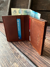 Load image into Gallery viewer, Roughlee Handmade Leather Bifold Wallet
