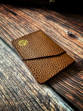 Load image into Gallery viewer, &quot;Altham&quot; Handmade Minimalistic Wallet/Card Holder in Cognac Dollaro Leather.
