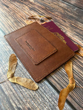 Load image into Gallery viewer, “Parlick” Leather Passport and Travel Documents Sleave.
